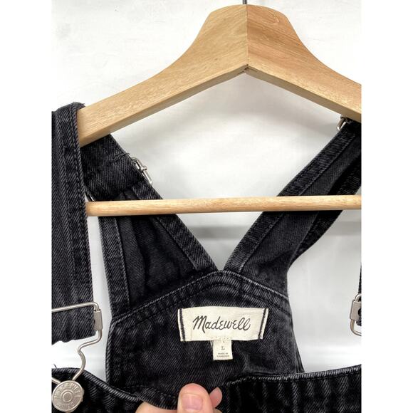 Madewell Straight-Leg Overalls in Lunar Wash - Picture 3 of 7